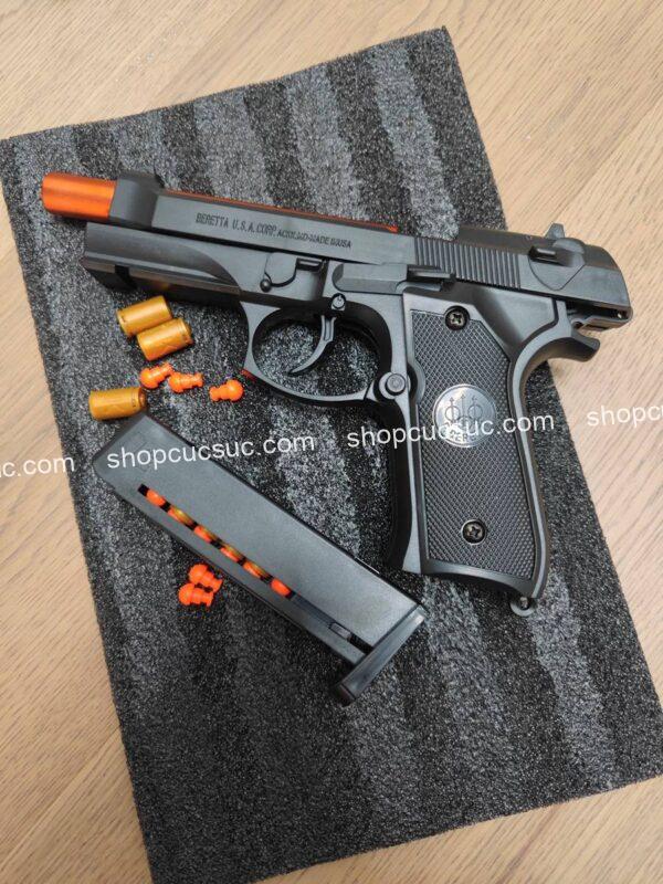 Beretta M92 - Súng lục nhựa đồ chơi M9A3 auto văng shell Blowback (2 màu) - Hình ảnh 3