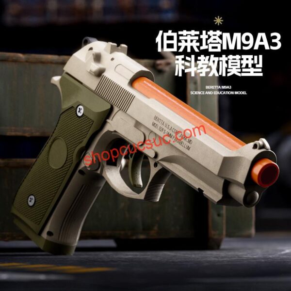 Beretta M92 - Súng lục nhựa đồ chơi M9A3 auto văng shell Blowback (2 màu) - Hình ảnh 14