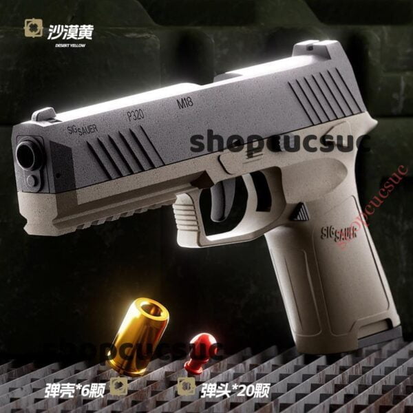 SIG Sauer P320 - Súng đồ chơi nhựa ABS 21cm (2 màu) - Hình ảnh 10