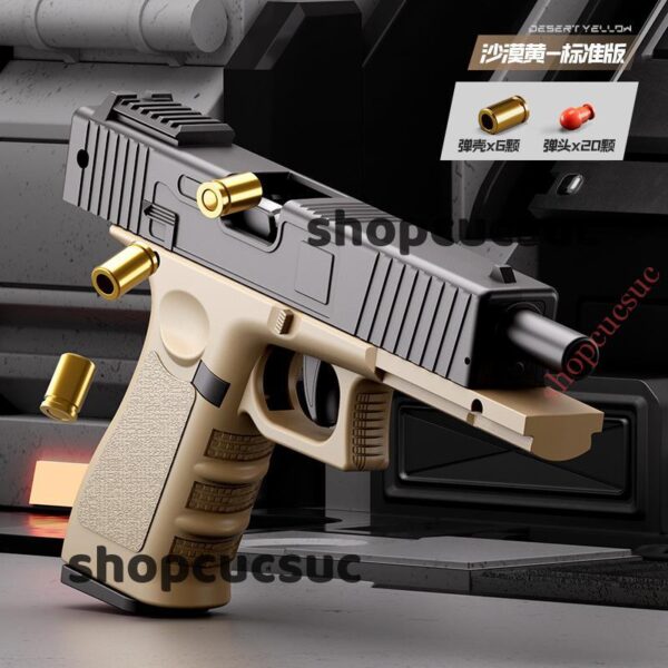 Súng nhựa GLOCK G17 22cm, red dot, văng shell (3 màu) - Hình ảnh 7