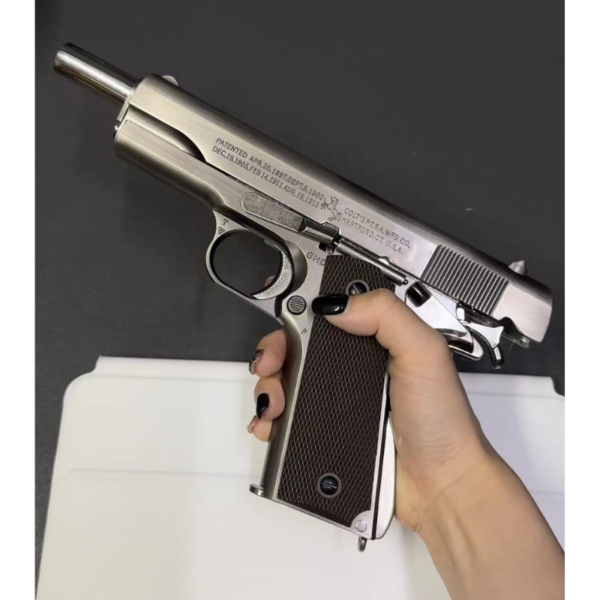 AQK M1911 Ver 3 Súng đạn thạch/BB 100% kim loại thép Vonfram - Hình ảnh 8