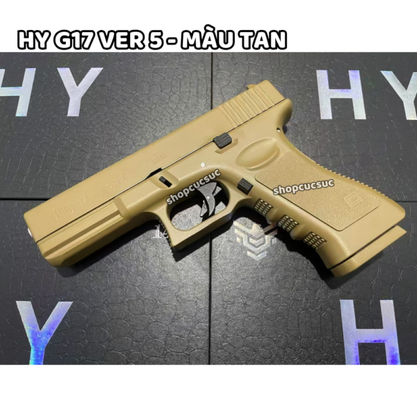 HY G17 VER 5 - MÀU TAN đồ chơi mô hình súng bắn đạn bi nhựa 6mm bb