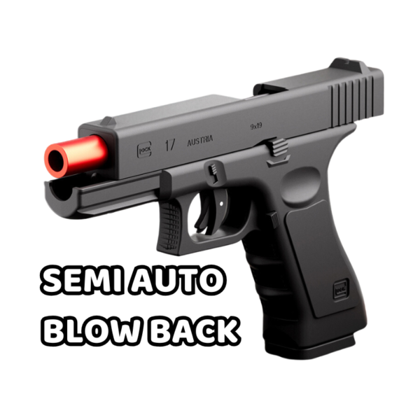 GLOCK - Súng lục đồ chơi nhựa auto văng shell Blowback