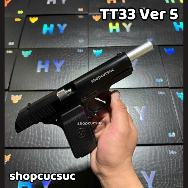 HY TT33 Ver 5 100% kim loại ~240fps - Súng đồ chơi kim loại K54 6mm BB - Hình ảnh 9