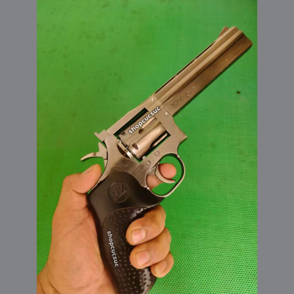 HY 357 Magnum Revolver 6mm BB~230fps - Súng ổ xoay đồ chơi 100% kim loại - Hình ảnh 6